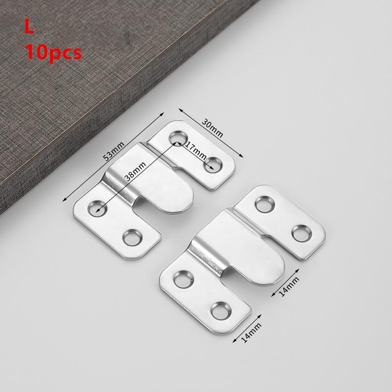 10Pcs Stainless Steel Hanging Buckle Insert Picture Frame Mirror Frame Hanging Picture Buckle Bed Mirror Picture Frame Buckle