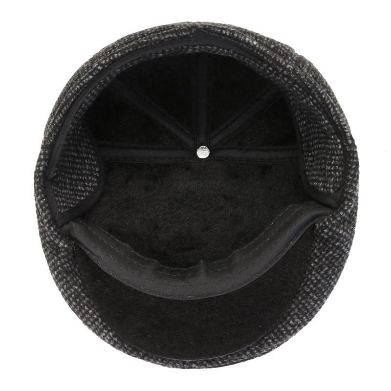 Aged Winter Middle Elderly People Hat Thickened Keep Warm Retro Shade Breathable