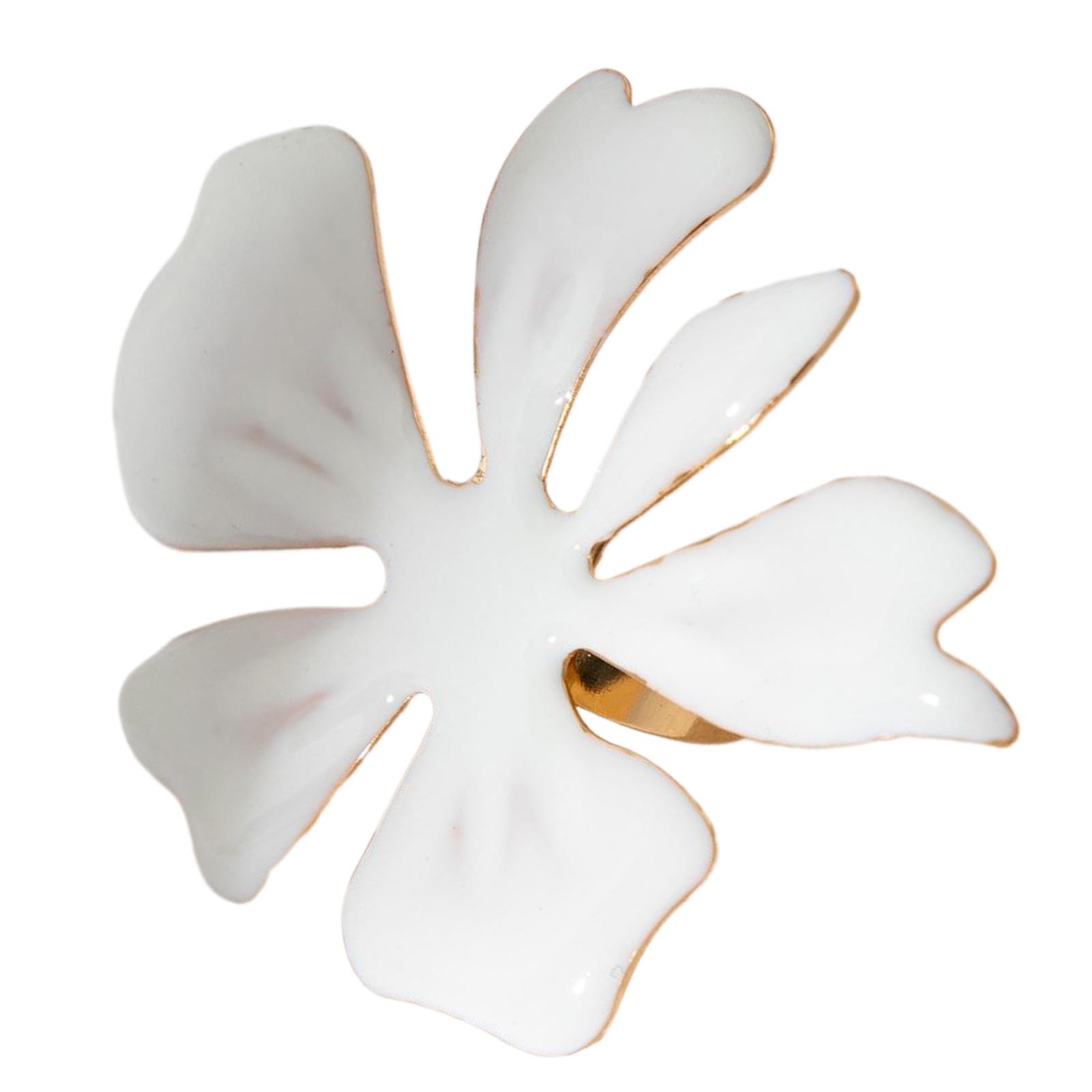 

Преувеличенное модное кольцо с 3D-цветком/морской звездой и жемчугом, обручальное кольцо на палец, ювелирные изделия ручной работы для вечеринок A