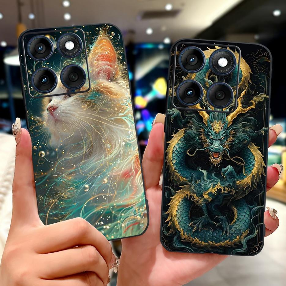 Etui do Motorola Edge 60 Pro Luksusowe Pokrowiec Malowany Motylem Miękki Pokrowiec TPU na Telefon Dla Motorola Edge 60 Fusion Egde60 Pro 60S Torby