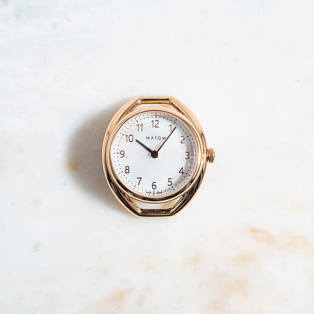 Authorized Dealer Matow Watch MW001002KK2RG White Shell Dial Shiki Gold Flower Round Rose Gold Mesh Strap [MATOW] Women's