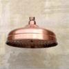 2023-Koperen Douchekop, 20cm (8 Inch) Diameter, Hoge Druk Vaste Douchekop Met Verstelbare Hoek Douchekop Regen Douchekop - Goud-FG