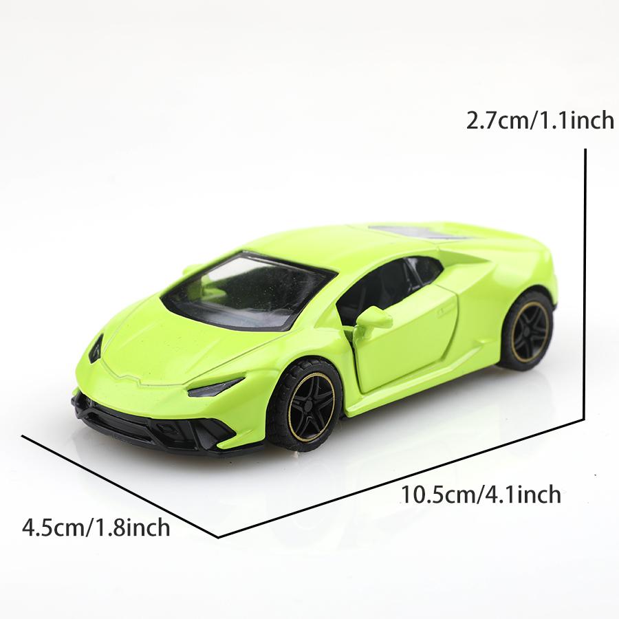 (Bagged) 1:43 SVJ Alloy Pullback Racing Car, a cool 1:43 scale alloy pullback car, a children's toy.
