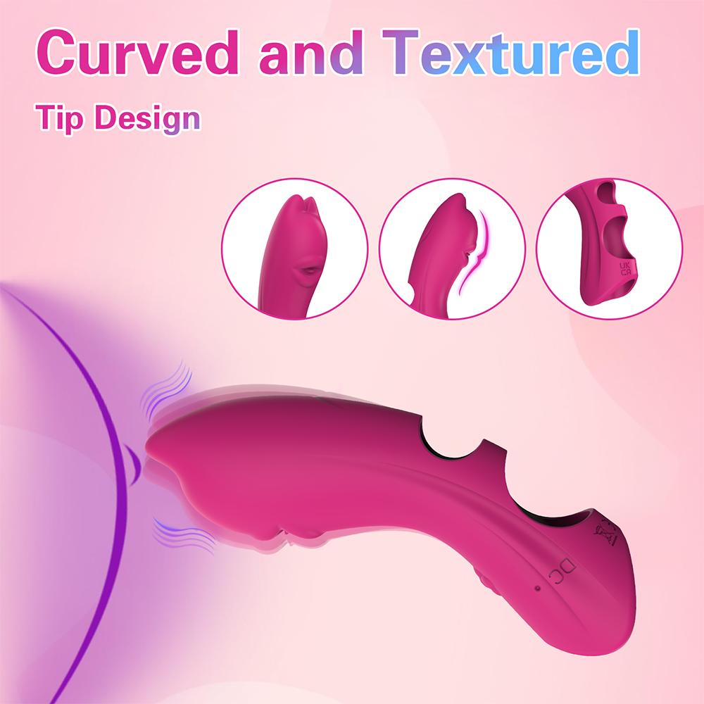 Finger Vibrator Dildo Sex Toy For Women G Spot Clitoris Nipple Stimulator Vagina Anal Massager Female Masturbator Adult Supplies