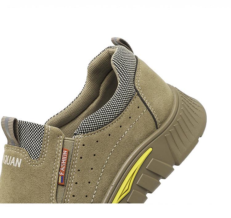 Men's Black Soft-soled Low-top Labor Protection Shoes: Wear-resistant and Versatile Casual Shoes for Autumn Office.
