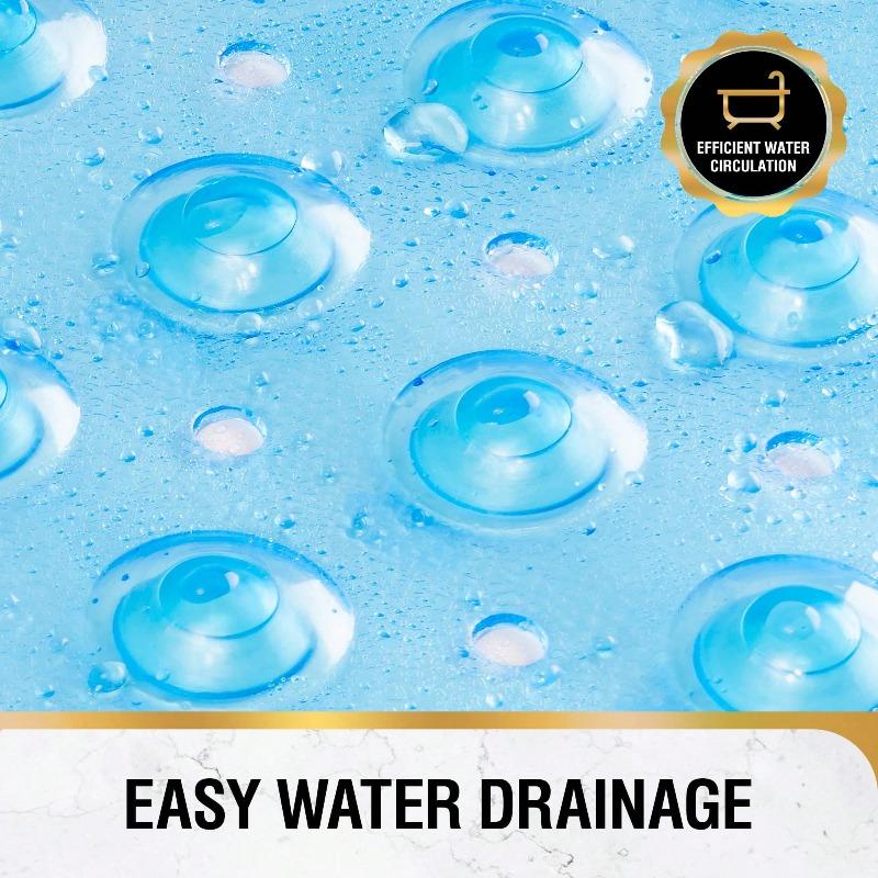 Extra Long Non-Slip Bathtub Mat With Drainage Holes And Suction Cups Non-Slip Bathtub Mat