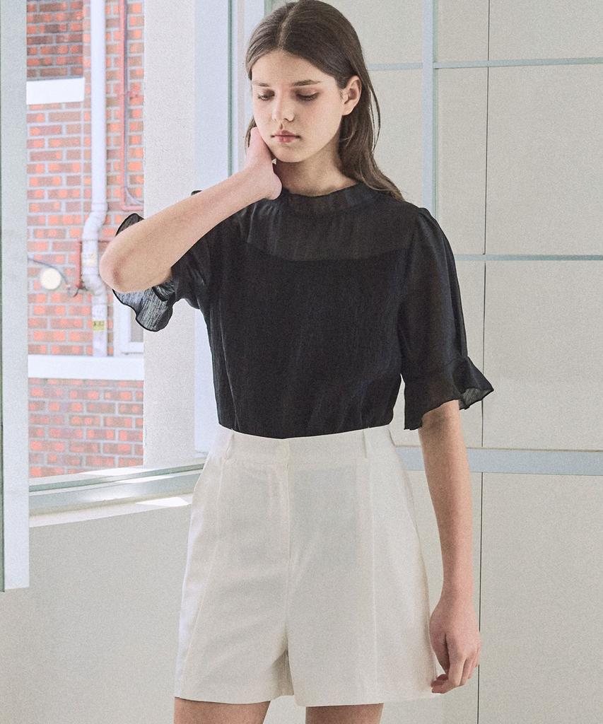 SLOWLOLLI Mixed Layered Blouse_2 Colors