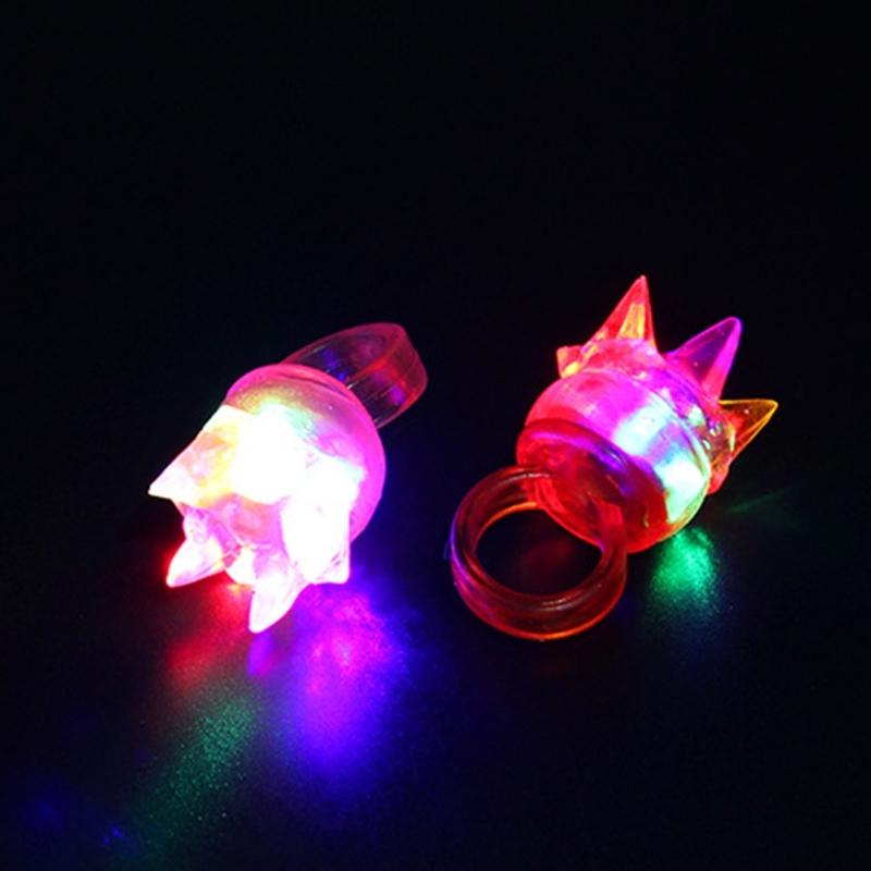 Glow Ring LED Glow In The Dark Party Stand Out At Halloween Birthdays and Concerts Household Decoration