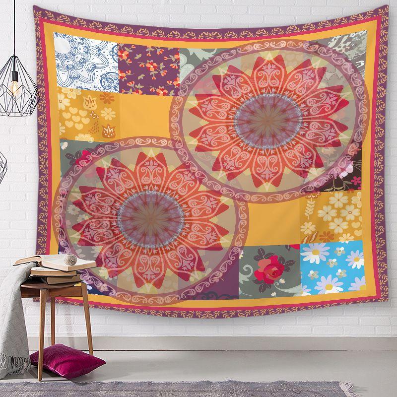 Elegant Wall Hanging Tapestries Flower City Printed Home Decoration Blanket For All Occasions