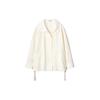 UNIQLO JW Anderson Collaboration SS24 Cotton Oversized Button-Up Long Sleeve Jacket Women jackets Off-White 467015-01