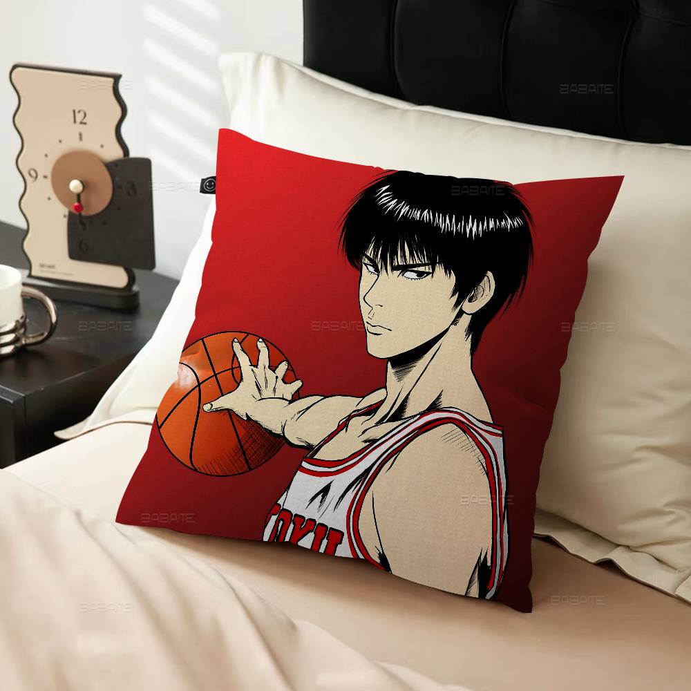 Japanese Cartoon SSlams DDunk Pillow Cushion Cover Pillowcase Living Room Sofa Home Decor Customized
