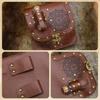 Set of 2pcs Medieval Style Alchemist Bottle Waist Pouch Belt Set For Role Playing Costume Accessories PU Leather