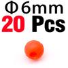 MNFT 20Pcs Foam Floats Ball Beads Pompano Float Bottom Rig Rigging Material for Saltwater Freshwater Fishing Fake Bait