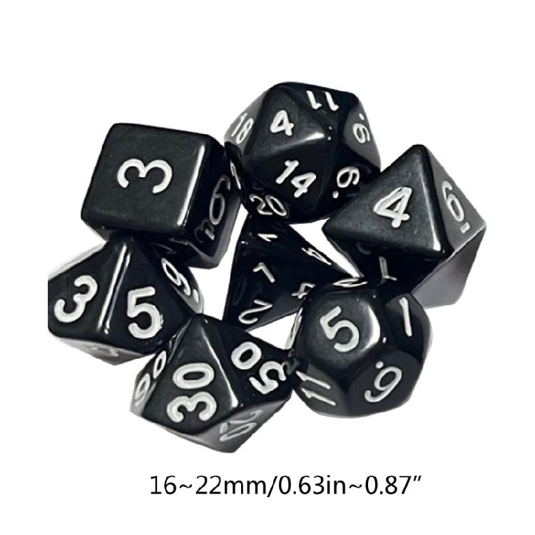 Polyhedral Dice Set-D4 D6 D8 D10 D12 D20 Dungeons-Dragons-DND-RPG-MTG-Table Game