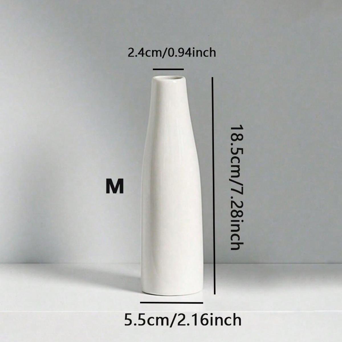 

1 шт. - Элегантные керамические вазы, классические декоративные центральные элементы, современные украшения для дома и офиса, настольные декоративные поделки белый