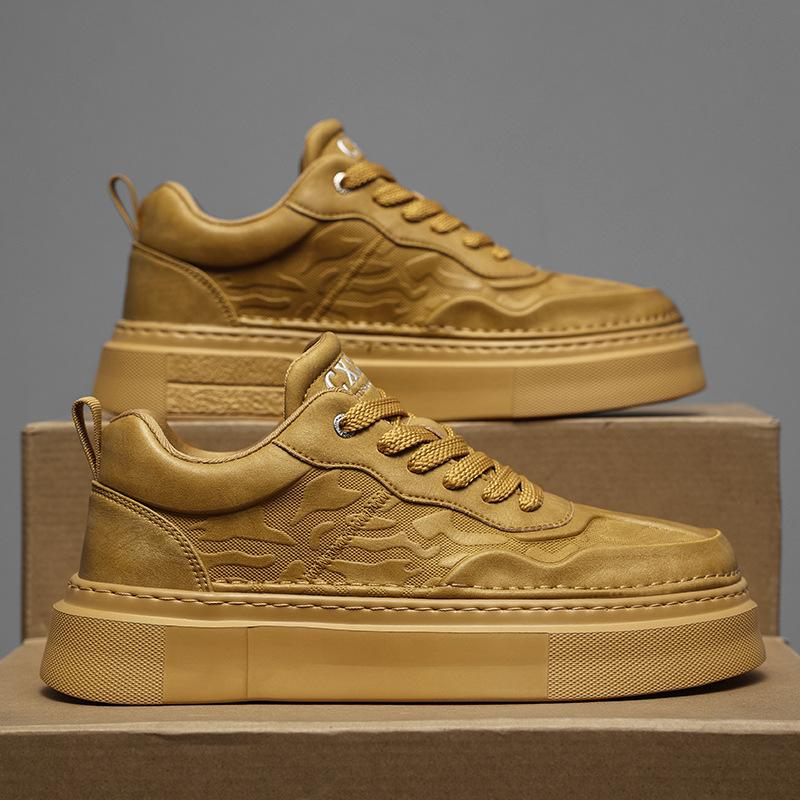 

Men s shoes autumn high-end versatile casual board shoes niche design men s height increase youth sports running tide shoes 44