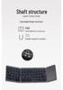 Portable Three-Fold Bluetooth Keyboard B033 for Phones, Tablets, Laptops