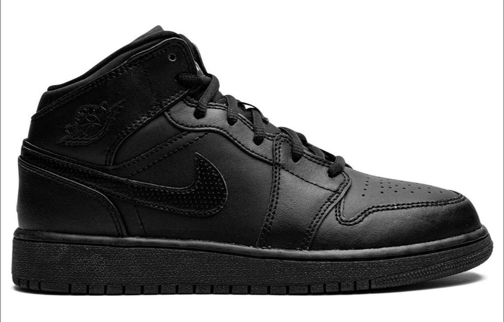 Jordan 1 Retro Mid GS Black 554725-044