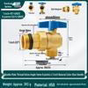 All-Copper Valve Manifold: Three-Way Union, Male/Female Thread Ball Valve for Underfloor Heating and Wall-Hung Boilers