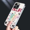 Blur Band Phone Case For Iphone 16E 15 Pro 14 Plus 17E 16 17 Pro Max Air 11 12 13 Mini Shockproof Capa Cute Cover TPU Clear