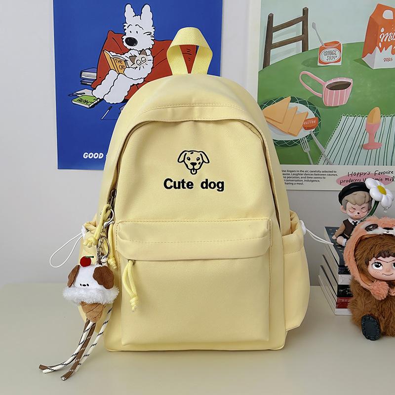 Schoolbag backpack ins niche design student class backpack simple cute high quality casual versatile backpack
