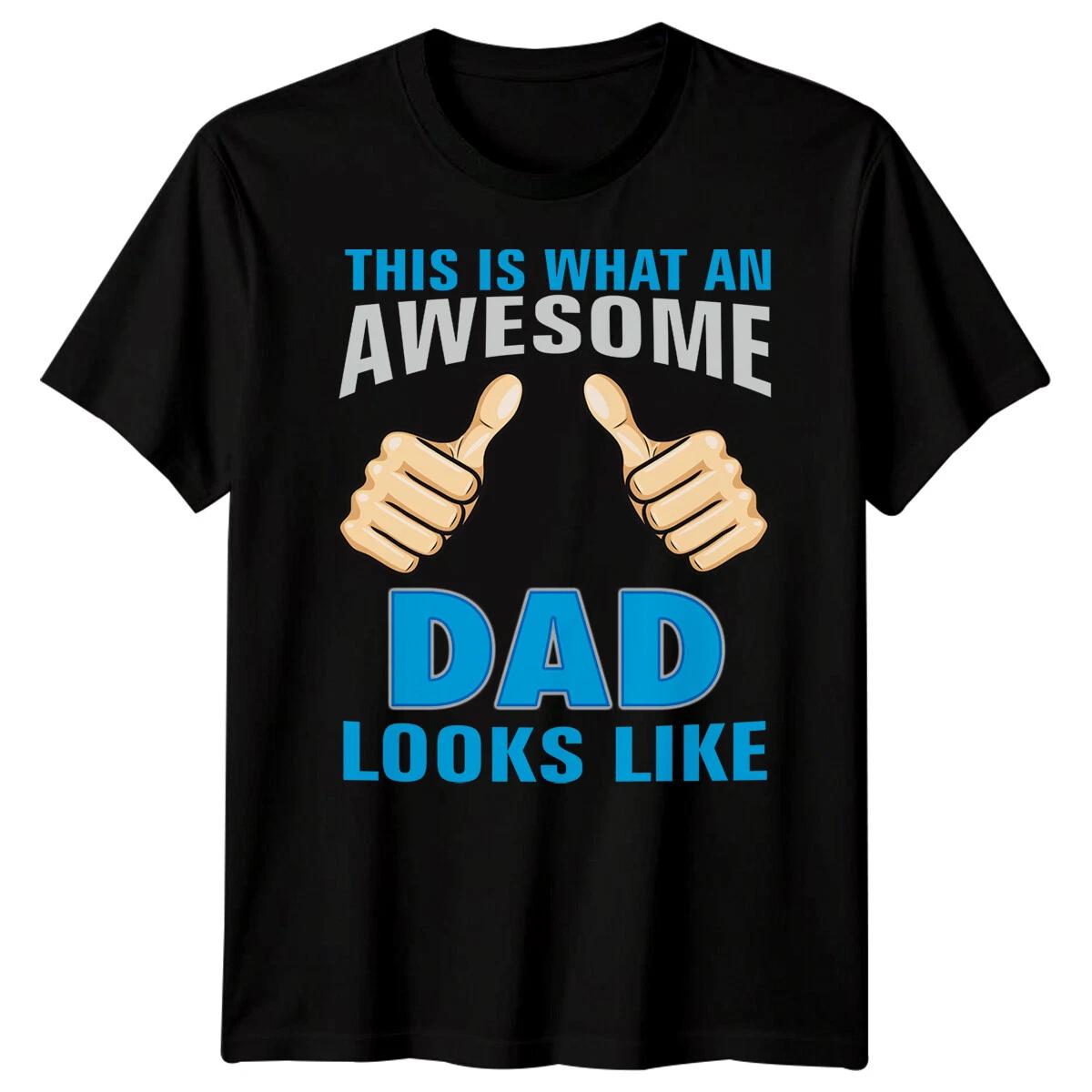 Mens Thumbs Up Funny Fathers Day TTshirt Tee Best Dad Ever Papa Life Daddy #FD 2XL