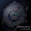 Herren High-End Uhr Business Marke Mondphase Leuchtend Wasserdicht Echtes Leder Männlich Mode Quarz Uhr Uhren Geschenk