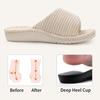 Fashion Comwarm Orthopedic House Slippers For Women Adjustable Indoor Slippers Fashion Open Toe Corduroy Bedroom Slides Fur Cotton Shoes