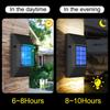 Solar Powered Wall Lights Outdoor Waterproof Up Down LED Lighting for Garden Yard Patio Pathway Street Home Decor