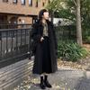 Women's Mid-Length Woolen Coat: Spring/Summer, Korean Style, Loose Fit, Versatile, Petite, Cotton-Enhanced