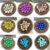 20pcs Mineral Crystal Assortments Eggs Gemstones Polished Worry Stones Ornaments