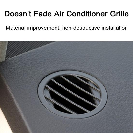 Air Vent Grille Cover for Benz GLK X204 2009-2016 Scratch-Resistant Design Round Small Size Air Outlet Grille