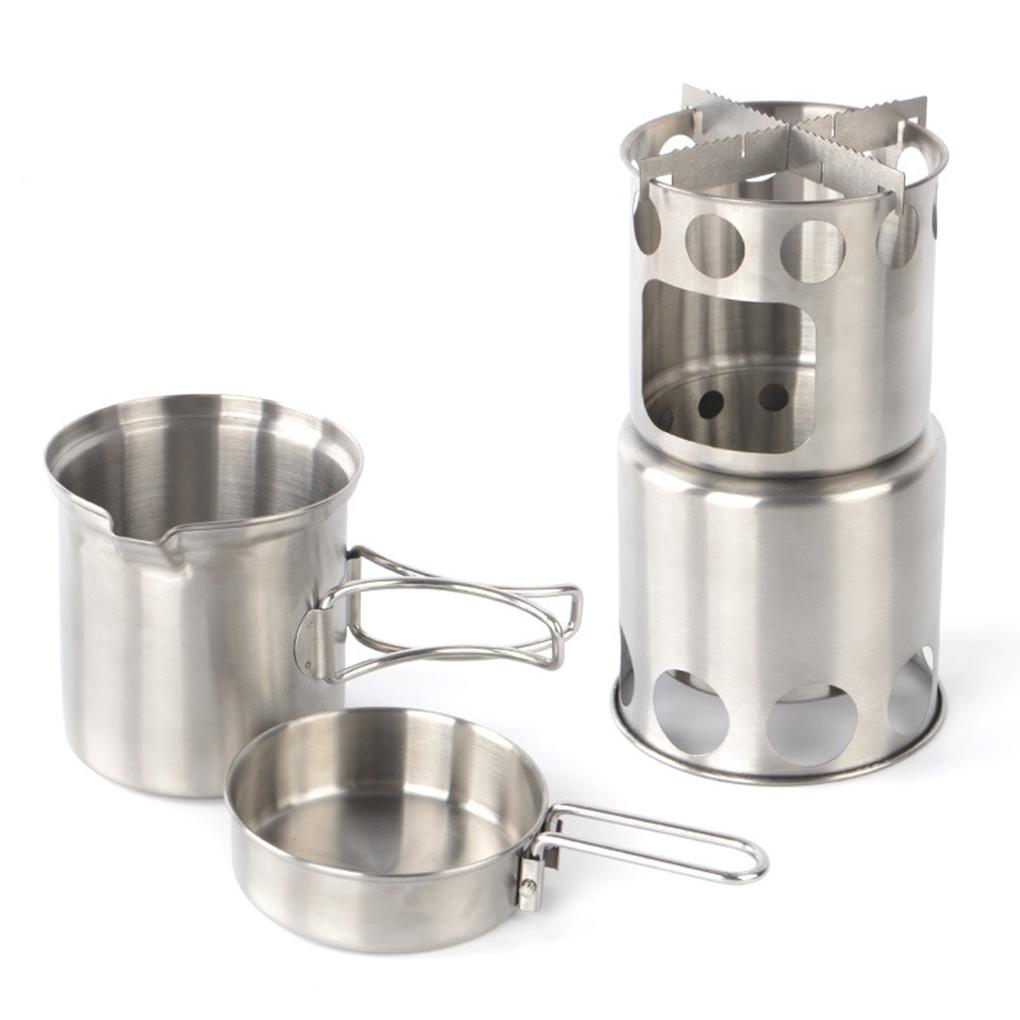 

Windproof Stove Pot Set For Easy Operation And Durability High Temperature Resistant Stainless Steel