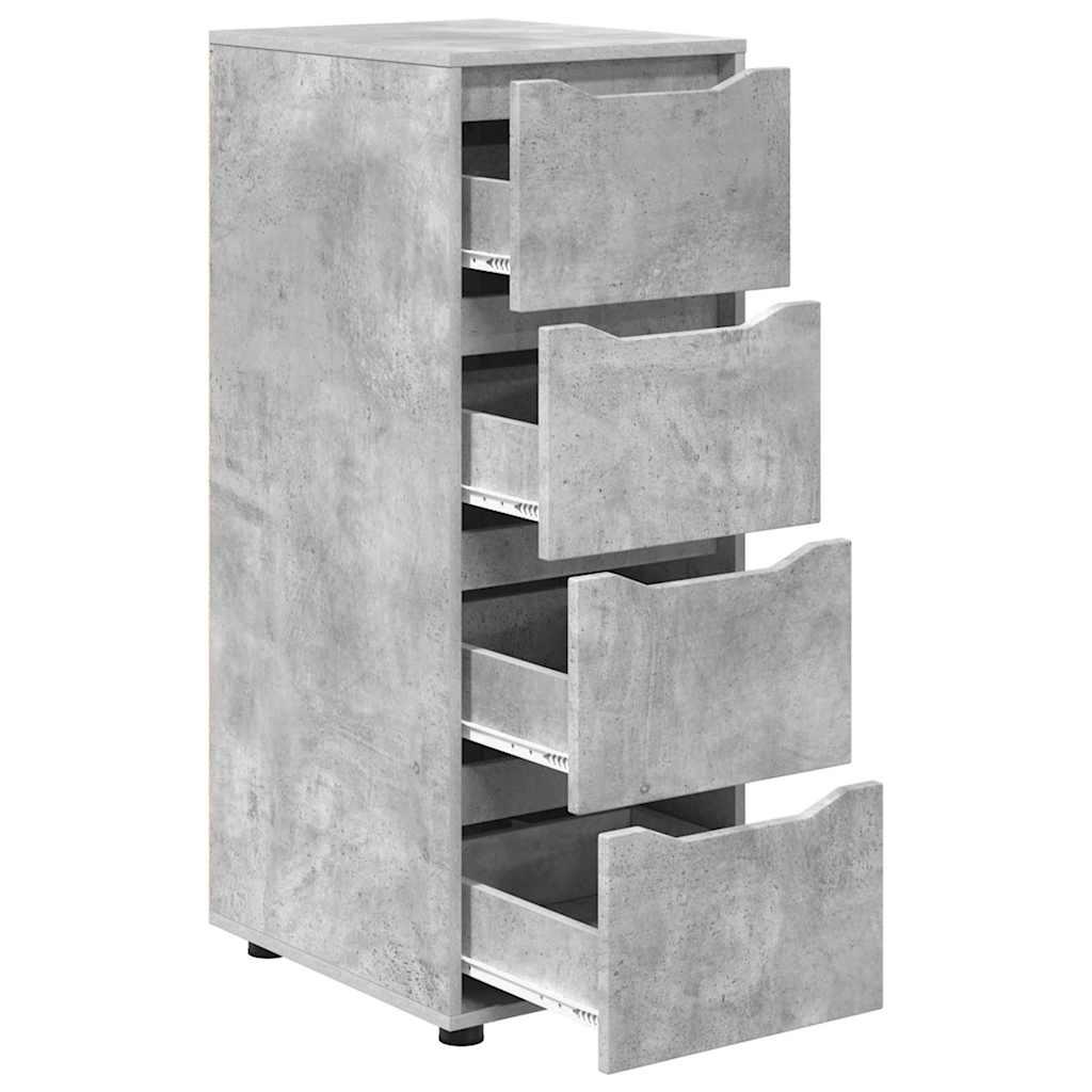 Storage Cabinet Concrete Grey 40 x 48 x 105 cm Engineered Wood