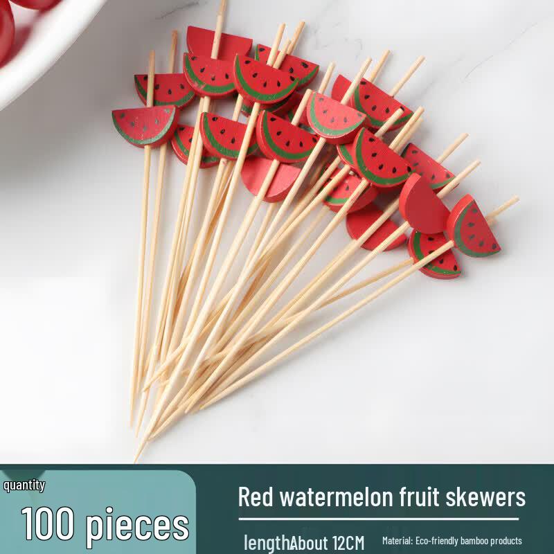 Qiwei Disposable Bamboo Fruit Picks