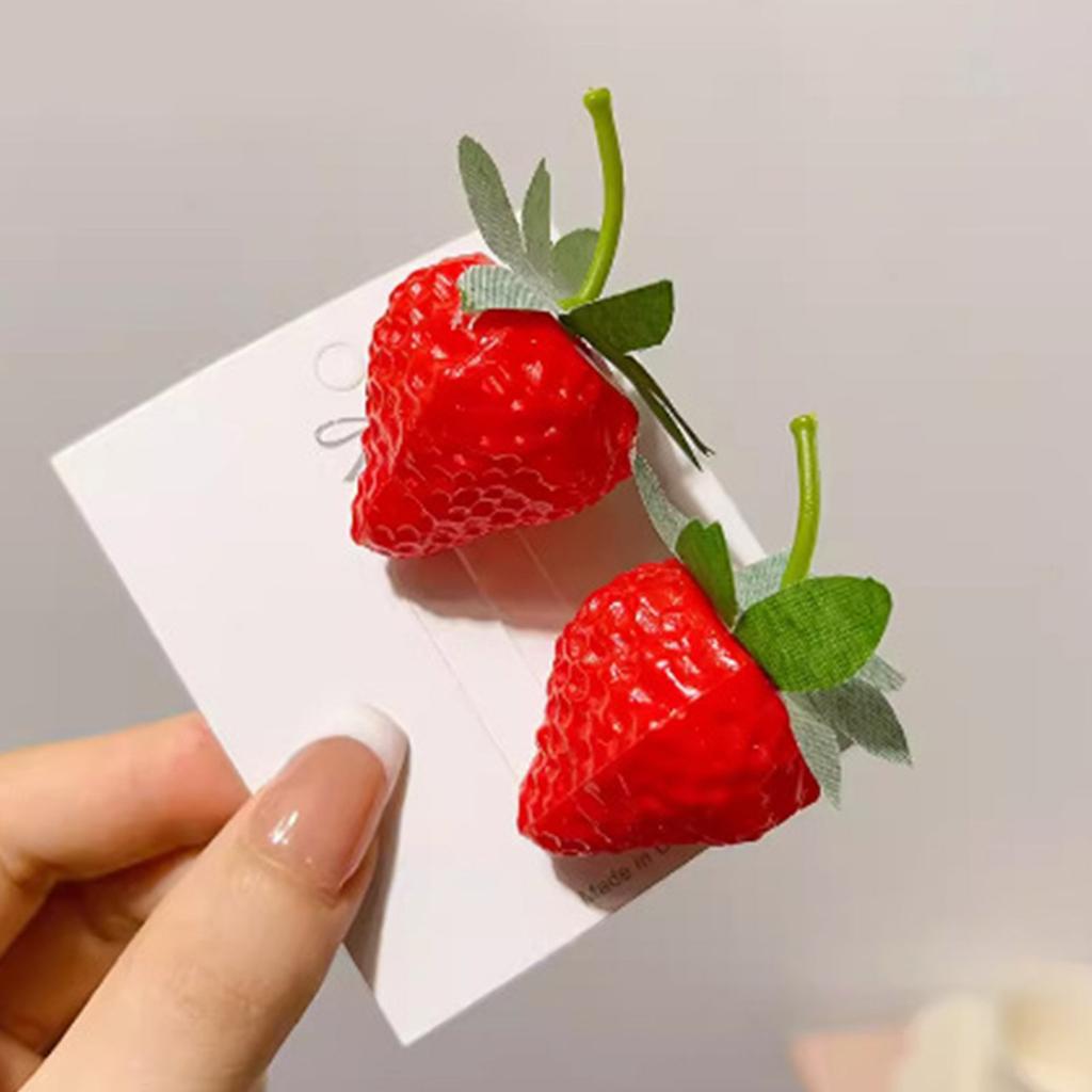 Lifelike Fruit And Vegetable Hair Clips Resin Hairpin Hairpieces Practical Fashion Accessories For Women And Children