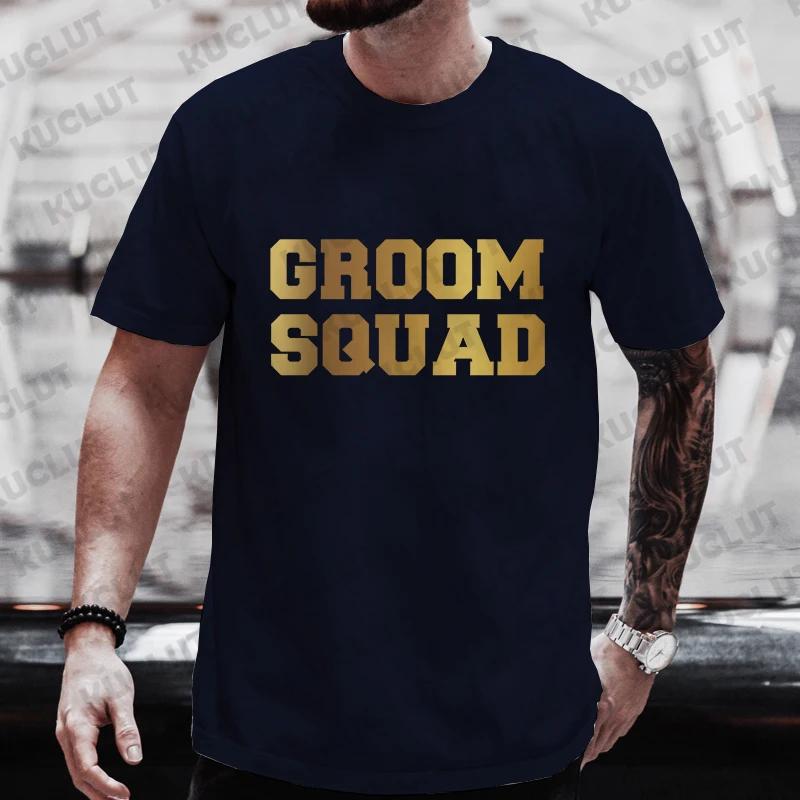 Groom Squad Best Man T Shirt EVG Team Future Groom Tees Single Farewell Bachelor Stag Party Tshirt Engaged Wedding Graphic Tops