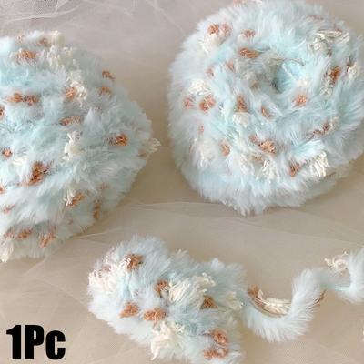 50g Knitting Winter Faux Fur Exquisite DIY Weaving Hand-mixed Handmade Crochet Craft Materials Woven Scarf Multi-color