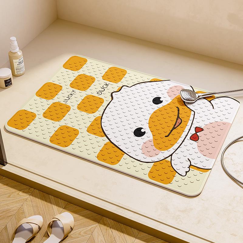 Fun Cartoon Bathing Anti-slip Suction Cup Floor Mat for Children Elderly Pregnant Women  Bathroom  Bathing Anti-slip Suction Cup