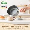 SENSARTE Yukihira Pot 20cm with Single Handle IH Gas Stove Milk Silver Non-stick Lid, Pot, Compatible, Compatible, Saucepan, Pan, Multi-pot,