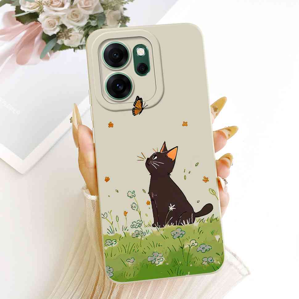 Funda For OPPO Reno 14F 5G Case Cat Dragon Lens Protection Back Cover For OPPO Reno14F Reno14 F CPH2743 5G Coque