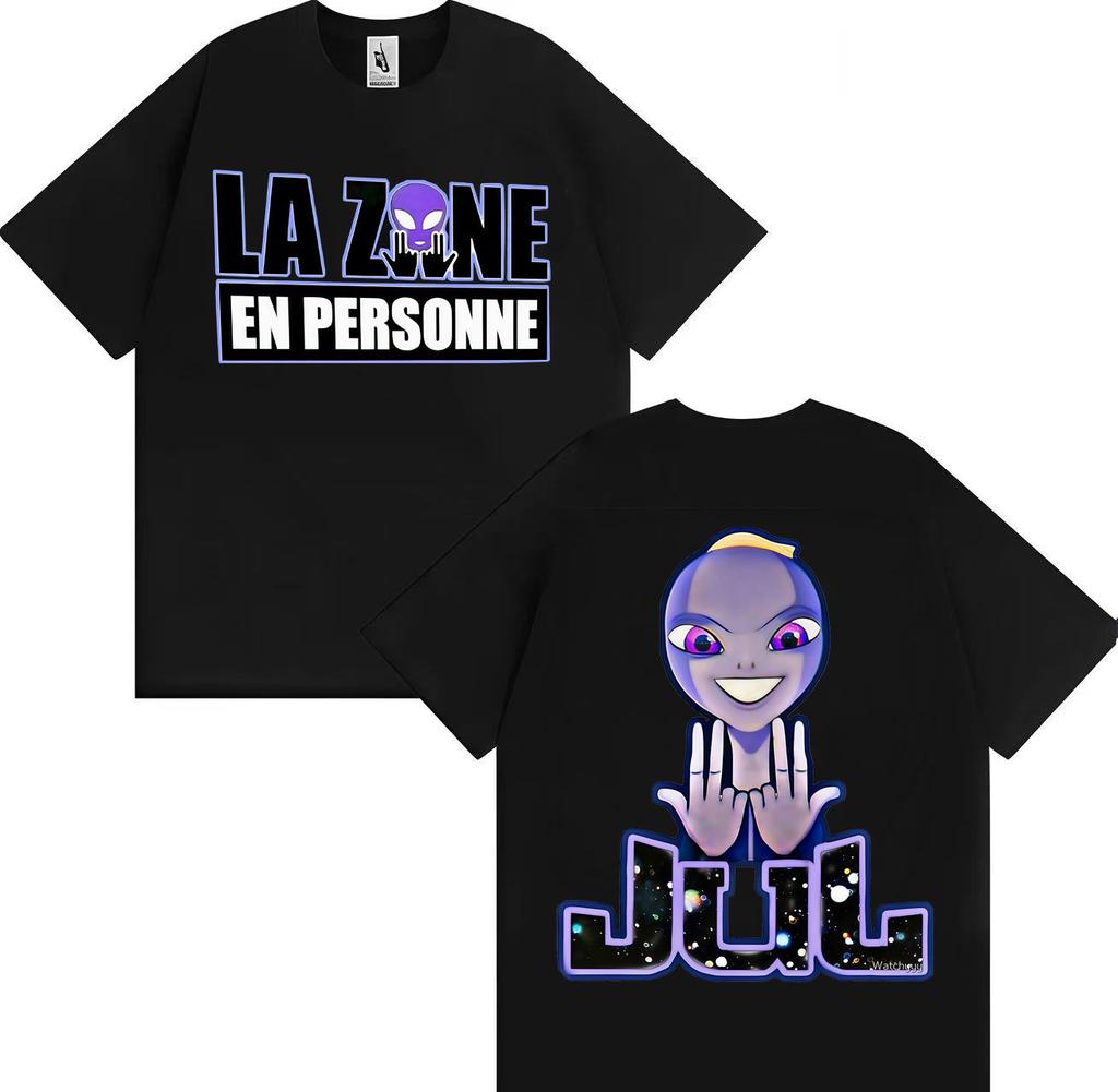 Rapper Jul New Album Graphic Print Loose Tshirt Man Woman Fashion Gothic Casual T Shirt Shortsleeved Cotton Oversized Cozy Tops