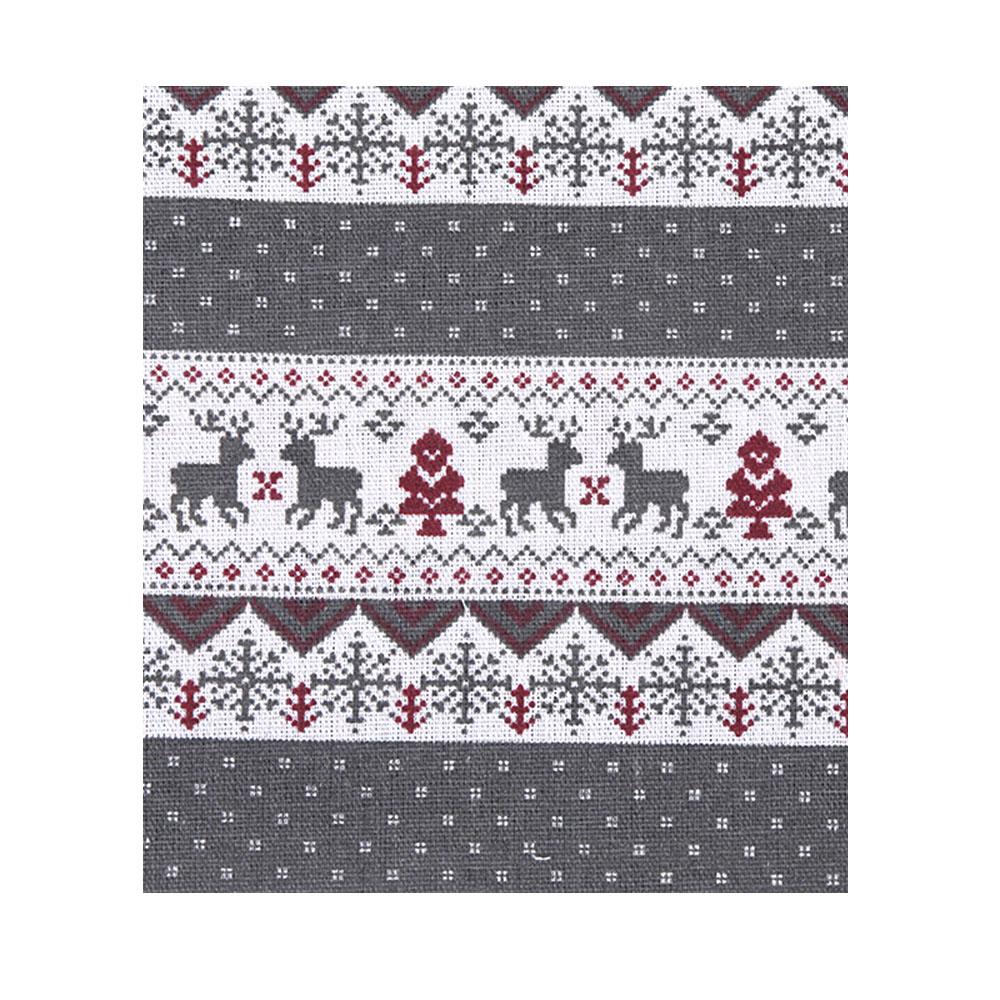 

90x145CM Deer Snowflake Printed Cotton Linen Fabric Eco-Friendly for Bedding Sets Doll Clothes Holiday Christmas Gifts Textiles 70x45CM серый