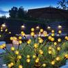 Solar Firefly Light Outdoor Waterproof Garden Decorative Lawn Light Landscape Ambience Floor Insert Light