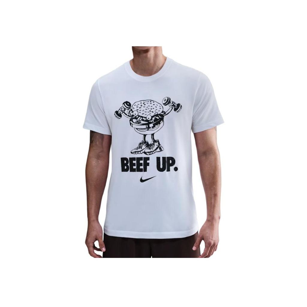 Nike Short Sleeve Straight Cut Round Neck T-Shirt Men tops HV4136-100