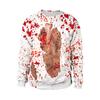 Hot-selling Halloween Series Digital Printing Loose Couple Long-sleeved Crew Neck Sweater