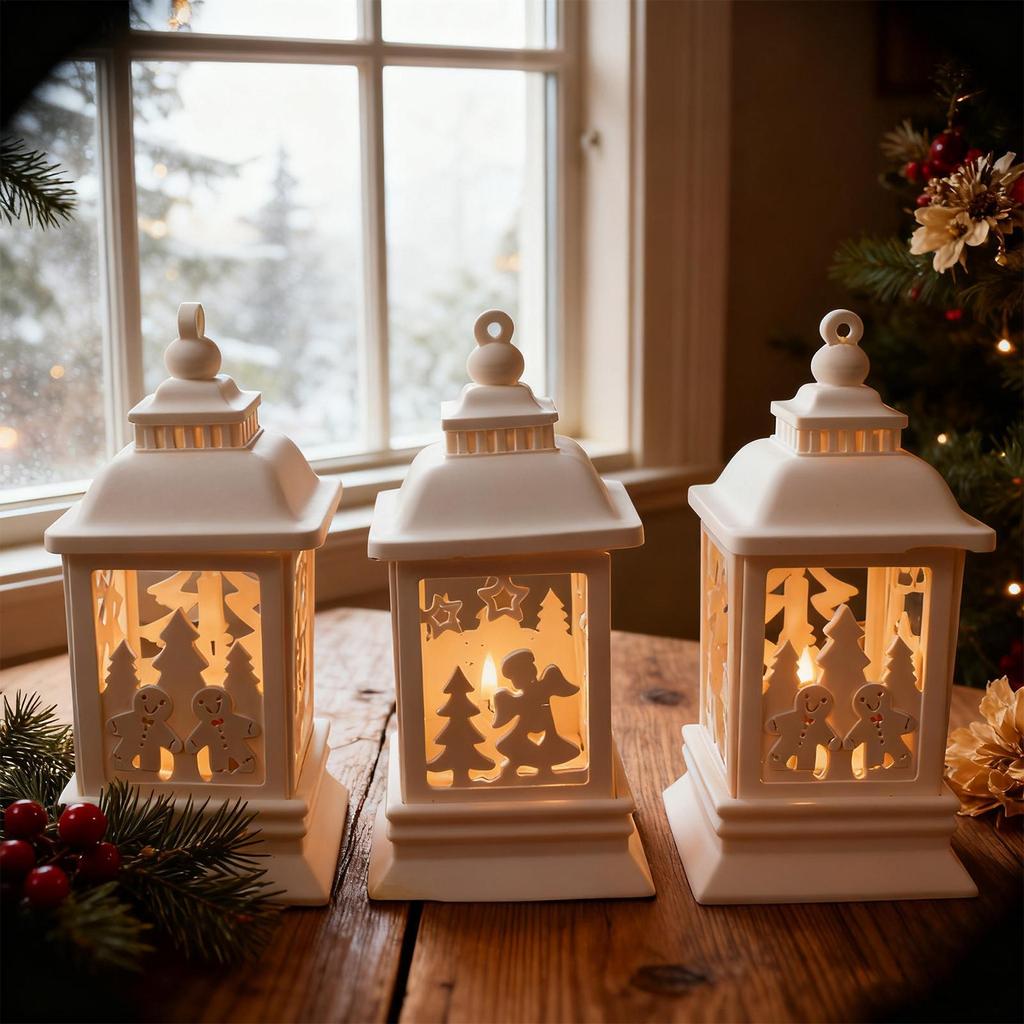 Christmas Resin Molds Silicone Flexible Craft Supplies Christmas Candle Molds Holiday Decor For Wax Plaster Party Lantern Home