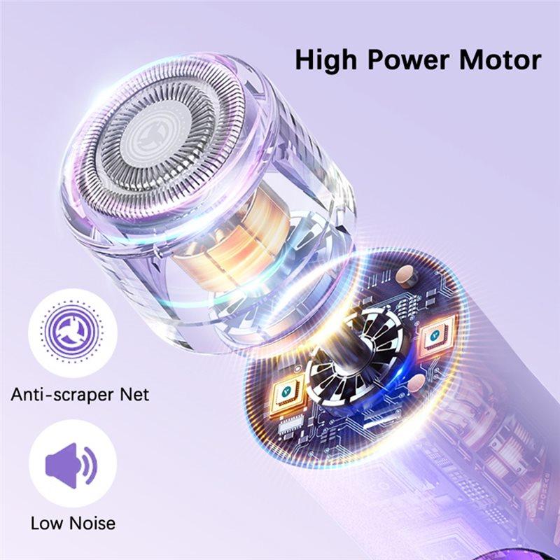 Dual-Purpose 2-In-1 Electric Hair Trimmer For Painless Facial Leg Bikini Body Hair Removal And Shaving