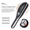 Electric Hair Brush Blue Red Light Phototherapy Rechargeable Promote Hair Growth Handheld Vibrating Scalp Massage Men Women Hair Detangling Comb
