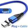 Magnetic Cable 3A USB Magnetic Phone Charger Data Cord USB Type C Cable Magnet Fast Charging Cable Micro USB Charge Wire